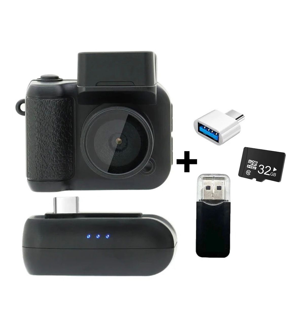 MINI CÁMARA LLAVERO PORTÁTIL HD 1080P CON PANTALLA