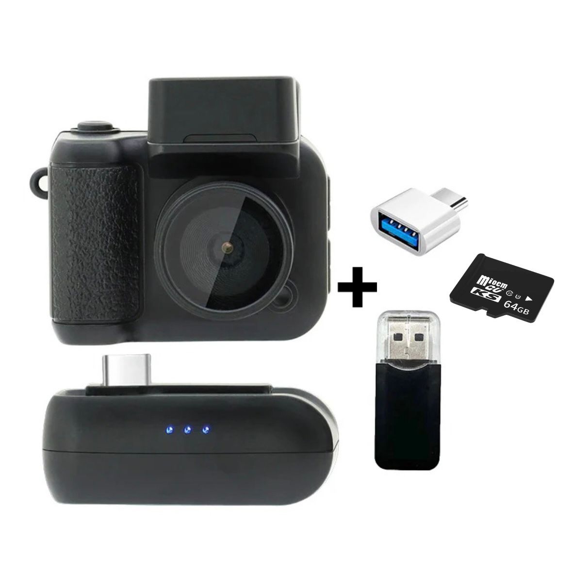 MINI CÁMARA LLAVERO PORTÁTIL HD 1080P CON PANTALLA